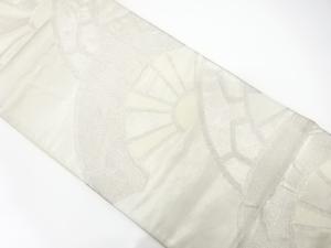 アンティーク　波車模様織り出し袋帯（着用可）